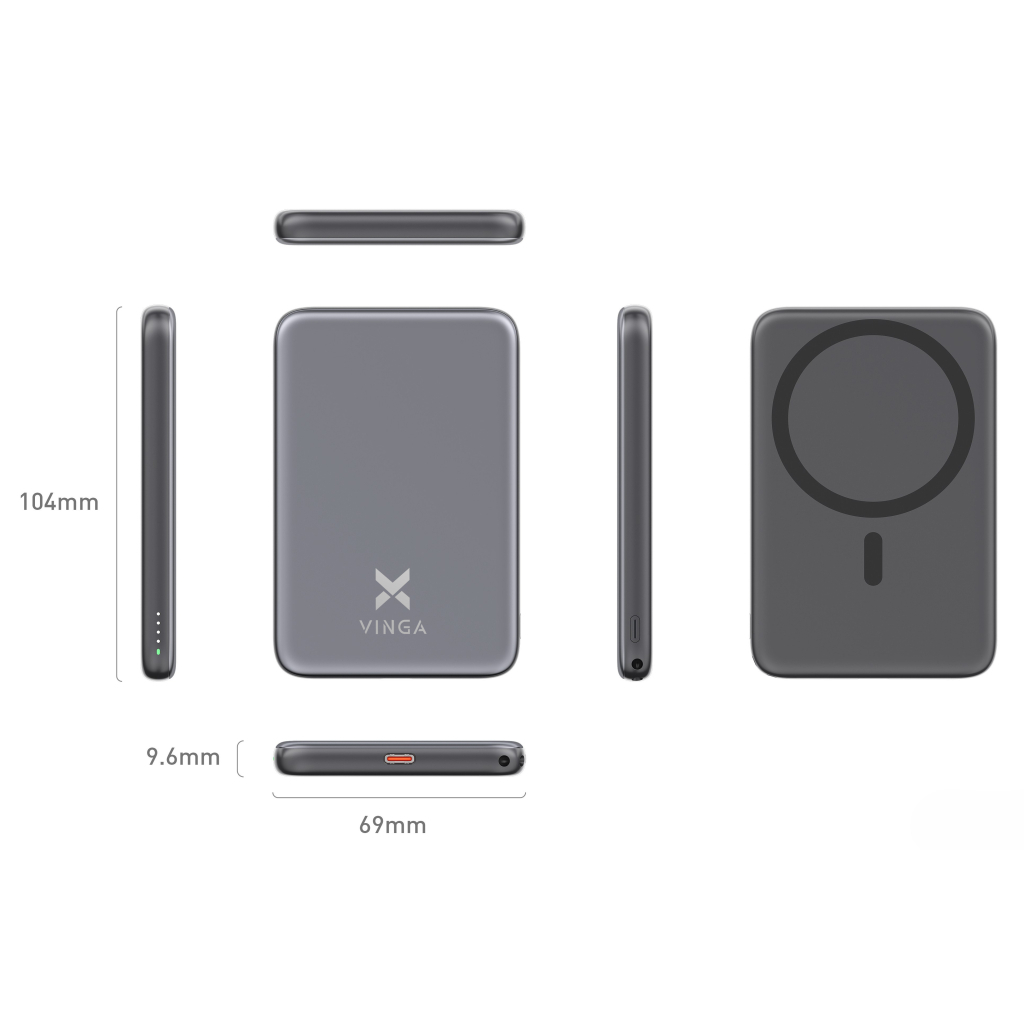 Батарея універсальна Vinga 5000 mAh 20W/15W Wireless (VPBB520WL) - picture 6