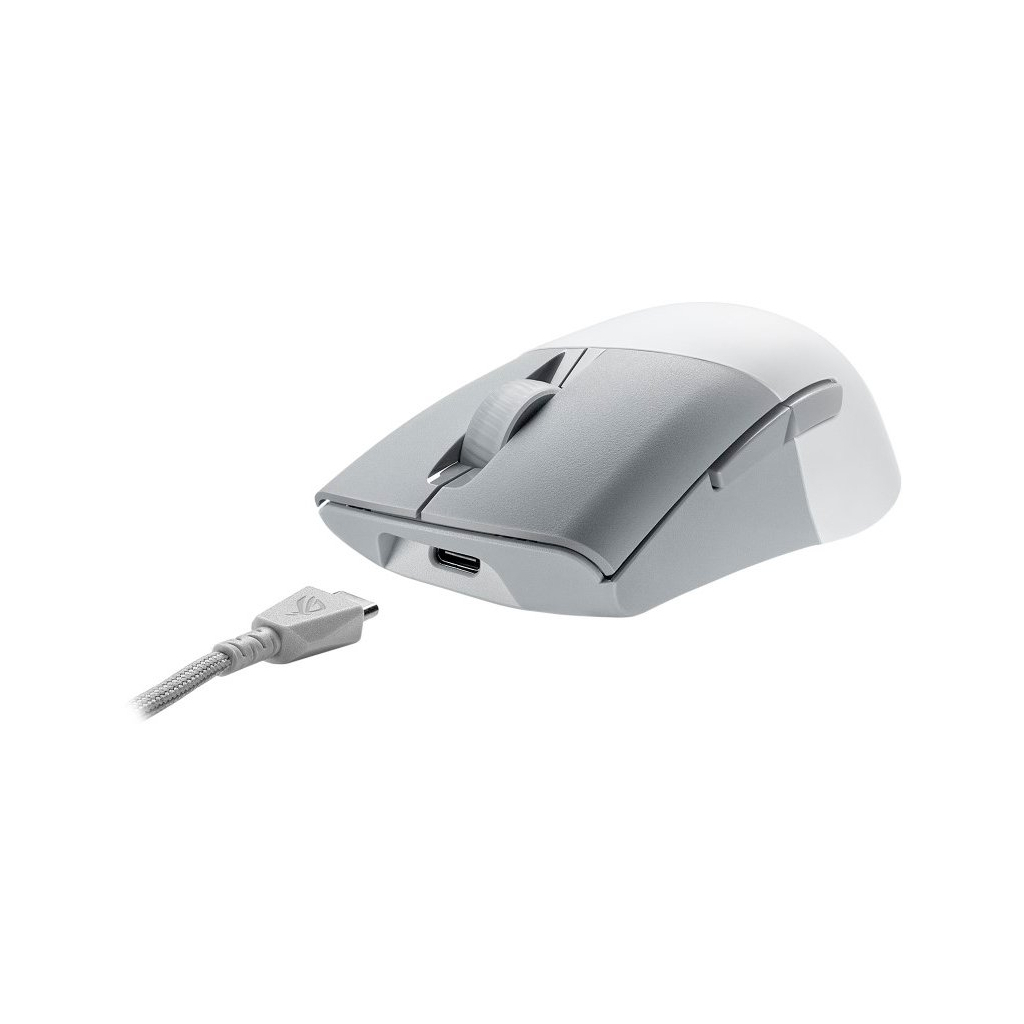 Мишка ASUS ROG Keris Aimpoint Bluetooth/Wireless White (90MP02V0-BMUA10) - зображення 5