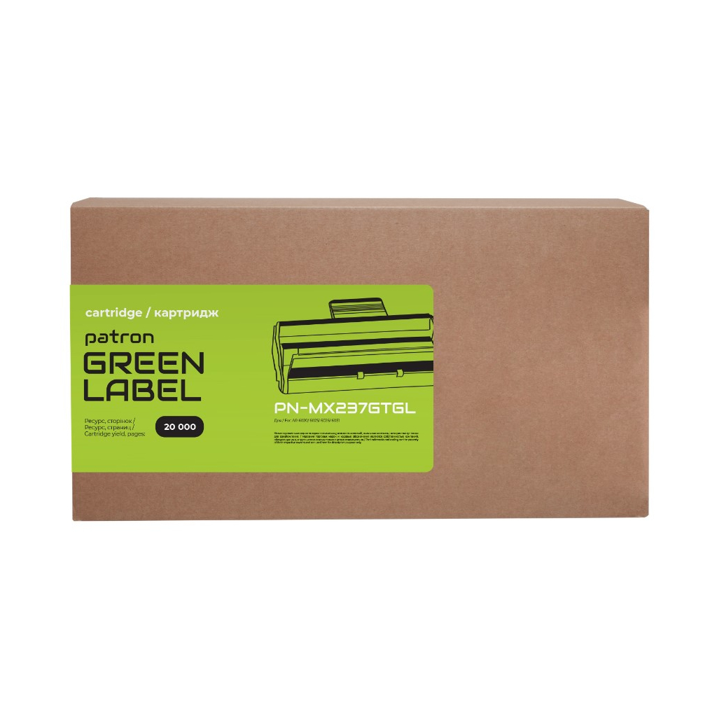 Тонер-картридж Patron Sharp MX-237GT Green Label (PN-MX237GTGL) - изображение 2