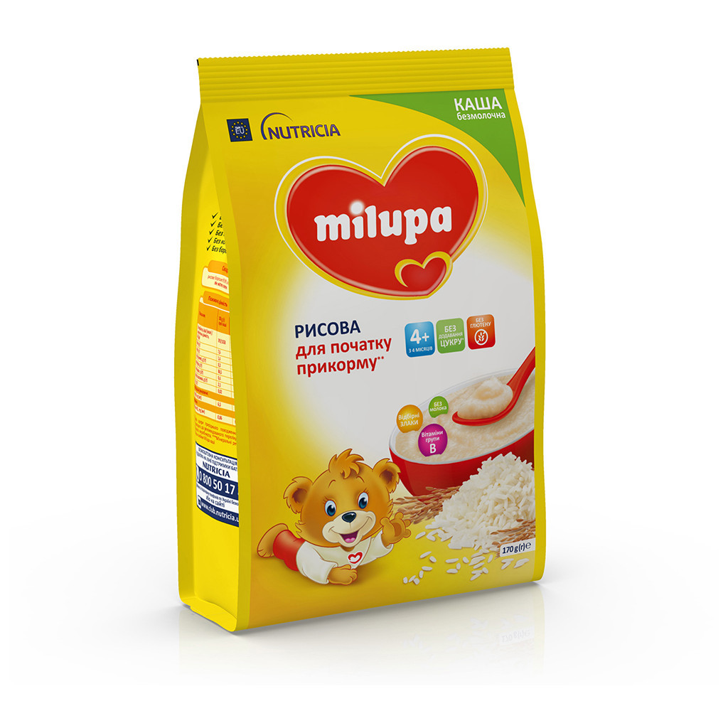 Дитяча каша Milupa Рисова молочна 170 г (5900852930058) - изображение 7