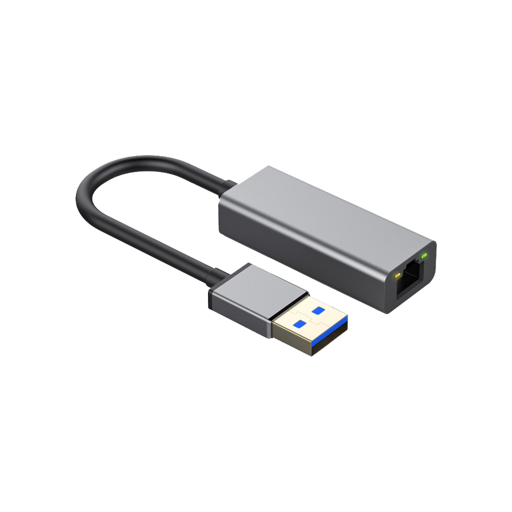 Перехідник USB 3.0 AM to RJ45 Ethernet 1000Mbps Dynamode (DM-AD-GLAN) - изображение 1