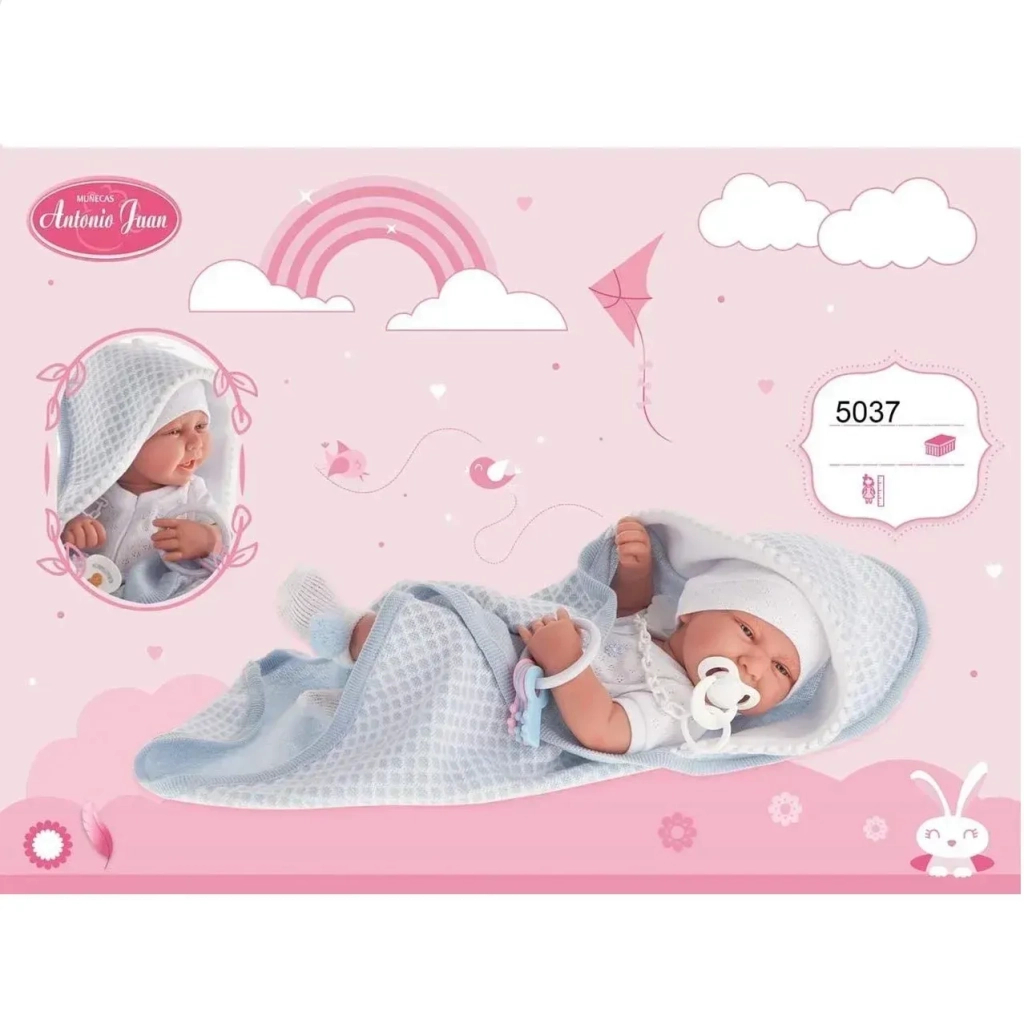 Пупс Antonio Juan вініловий Карло в ковдрі 42 см (5037) - зображення 3