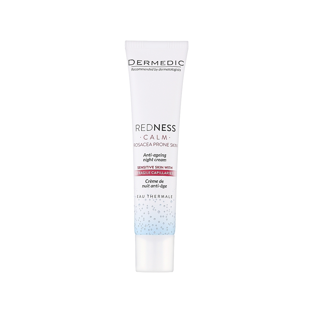 Крем для обличчя Dermedic Redness Calm Нічний Антивіковий 40 мл (5901643176563) - зображення 1