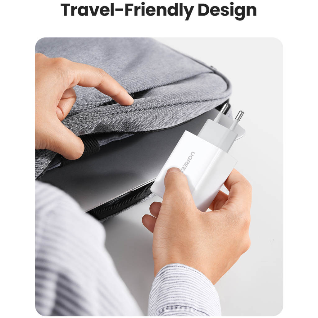 Зарядний пристрій Ugreen 2xUSB 40W PD (2xType-C) PD CD243 White (10343) - зображення 8