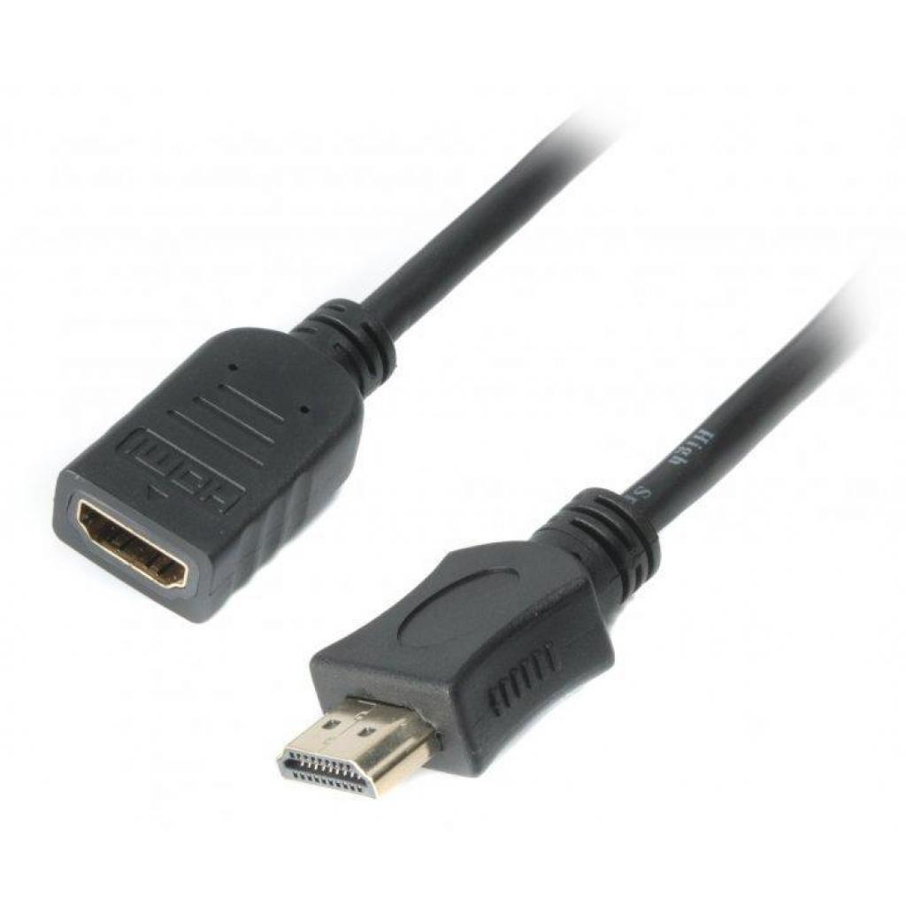 Кабель мультимедійний HDMI male to female 0.5m Cablexpert (CC-HDMI4X-0.5M) - зображення 1
