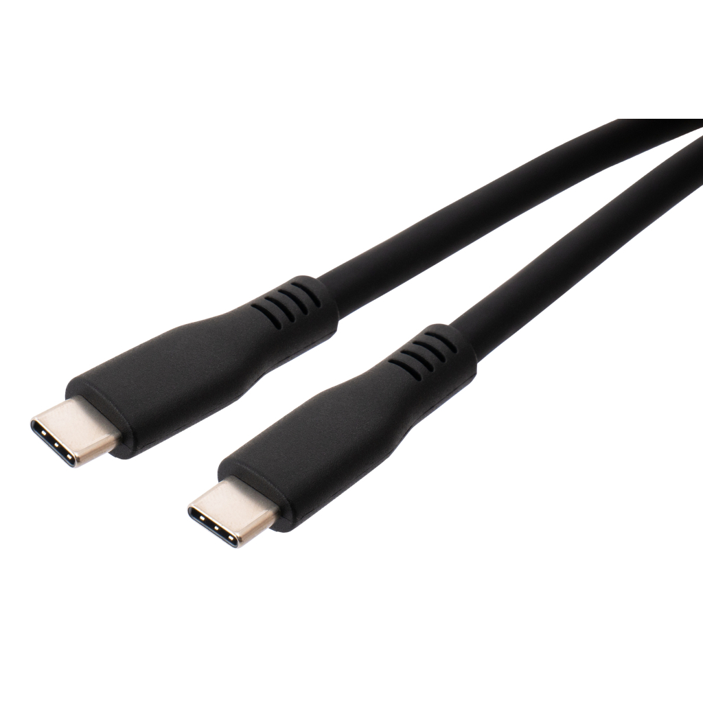 Дата кабель USB-C to USB-C 2.0m UBS3.2 Gen2 10G 240W Chip Silicon Black Vinga (VCPDCCC3242SB) - зображення 3