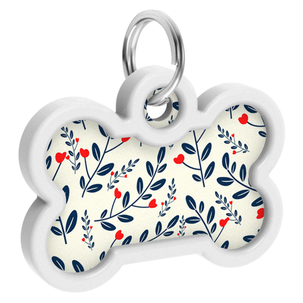 Адресник для тварин WAUDOG Smart ID з QR паспортом "Рослини", кістка 40х28 мм (0640-0210) - изображение 4