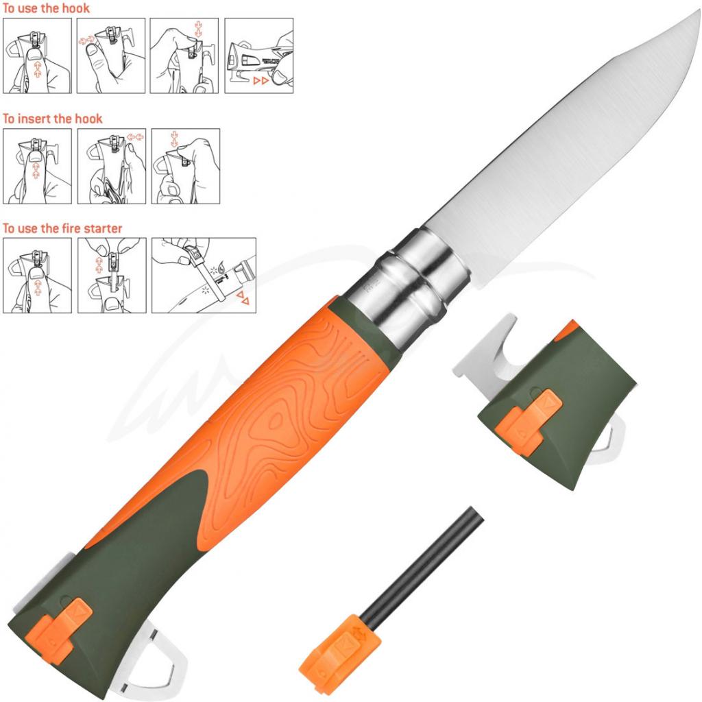 Ніж Opinel №12 Explore помаранчевий, у коробці (001974) - зображення 4