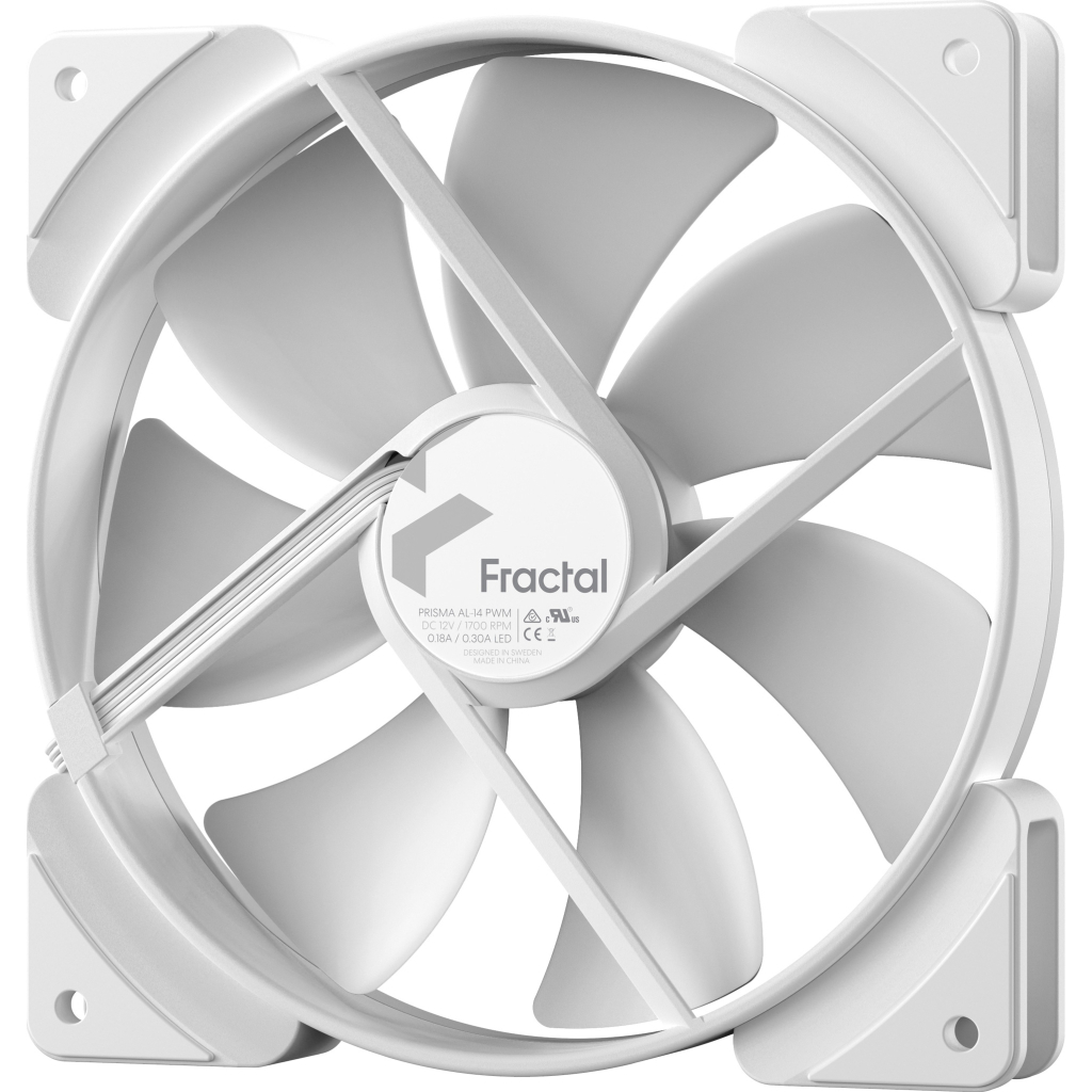 Кулер до корпусу Fractal Design Prisma AL-14 ARGB PWM White (FD-FAN-PRI-AL14-PWM-WT) - зображення 5