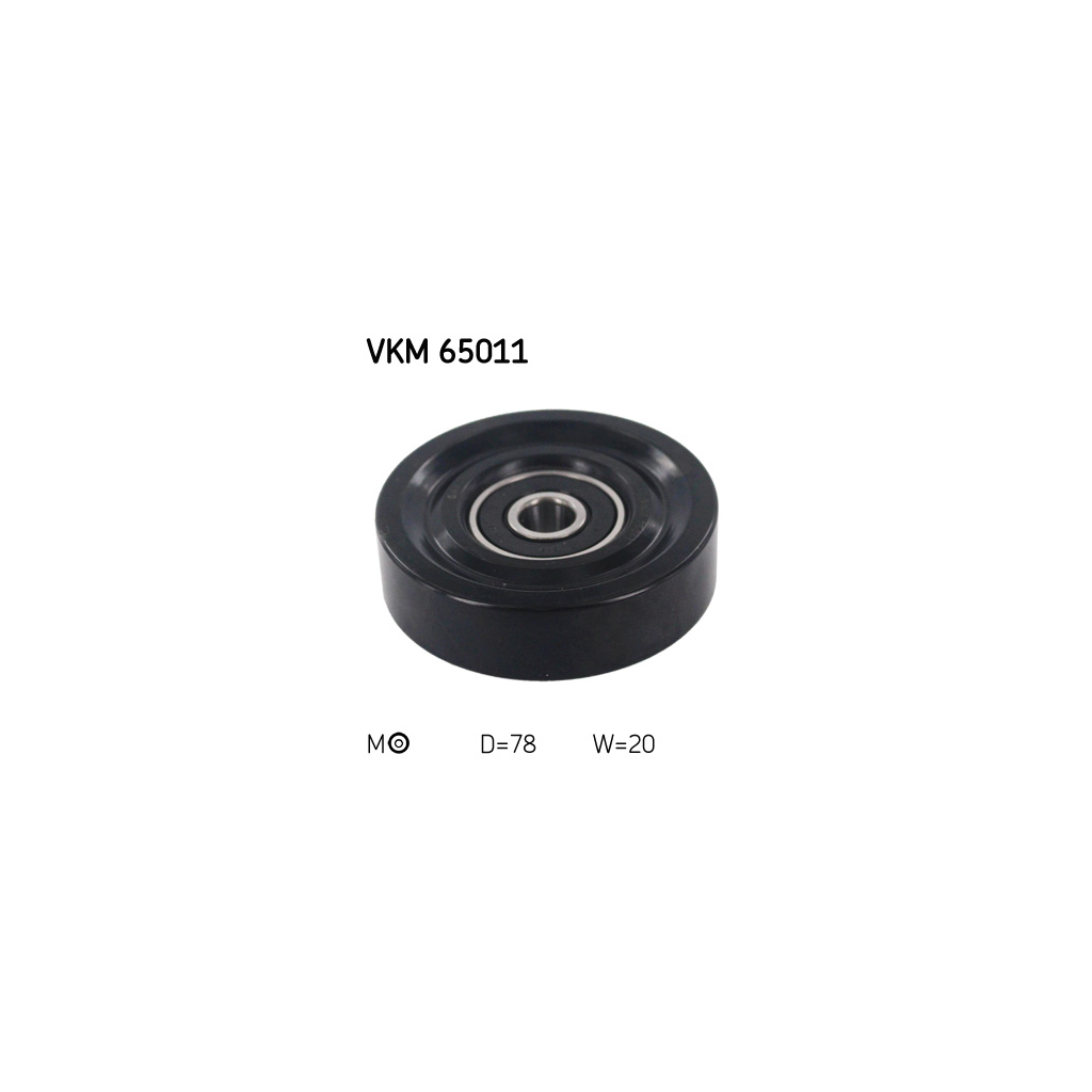 Ролик натягувача ременя SKF VKM 65011 - зображення 1
