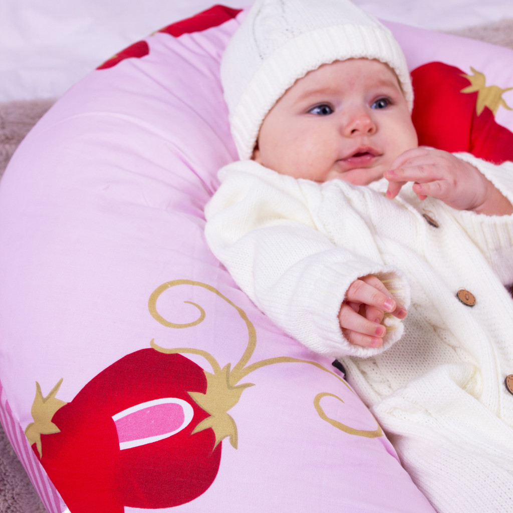 Подушка MirSon для вагітних та годування №8306 Print Line 17-0078 Kristina Бязь 30х170х20 см (2200006200314) - зображення 9