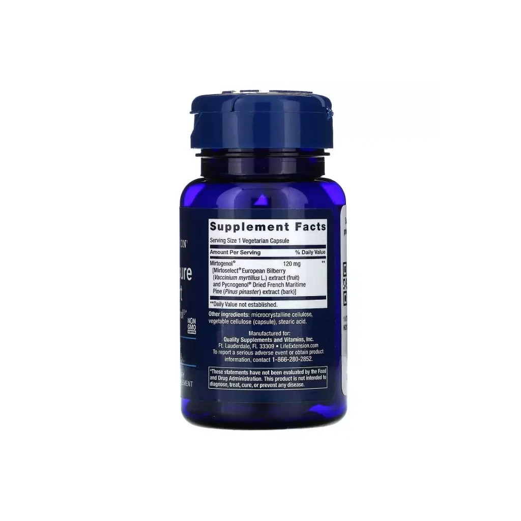 Вітамінно-мінеральний комплекс Life Extension Підтримка внутрішньоочного тиску з миртогенолом, Eye Pr (LEX-15143) - зображення 2