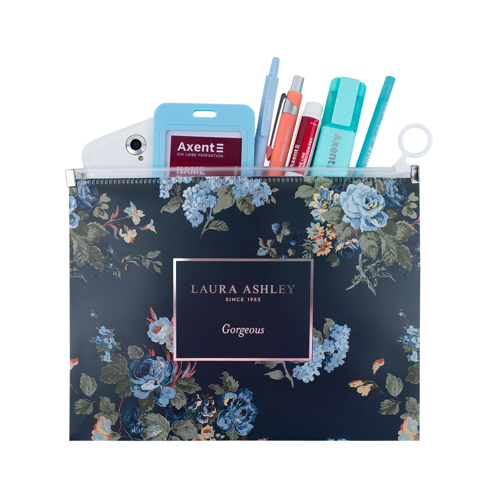 Папка на блискавці Axent zip-lock А5 Laura Ashley, Gorgeous (1498-31-A) - изображение 3