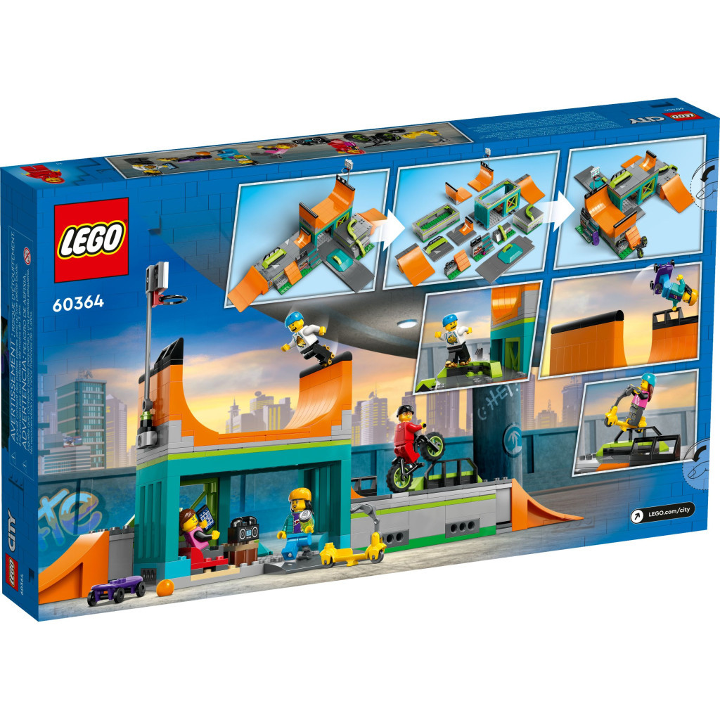 Конструктор LEGO City Вуличний скейтпарк 454 деталей (60364) - зображення 10