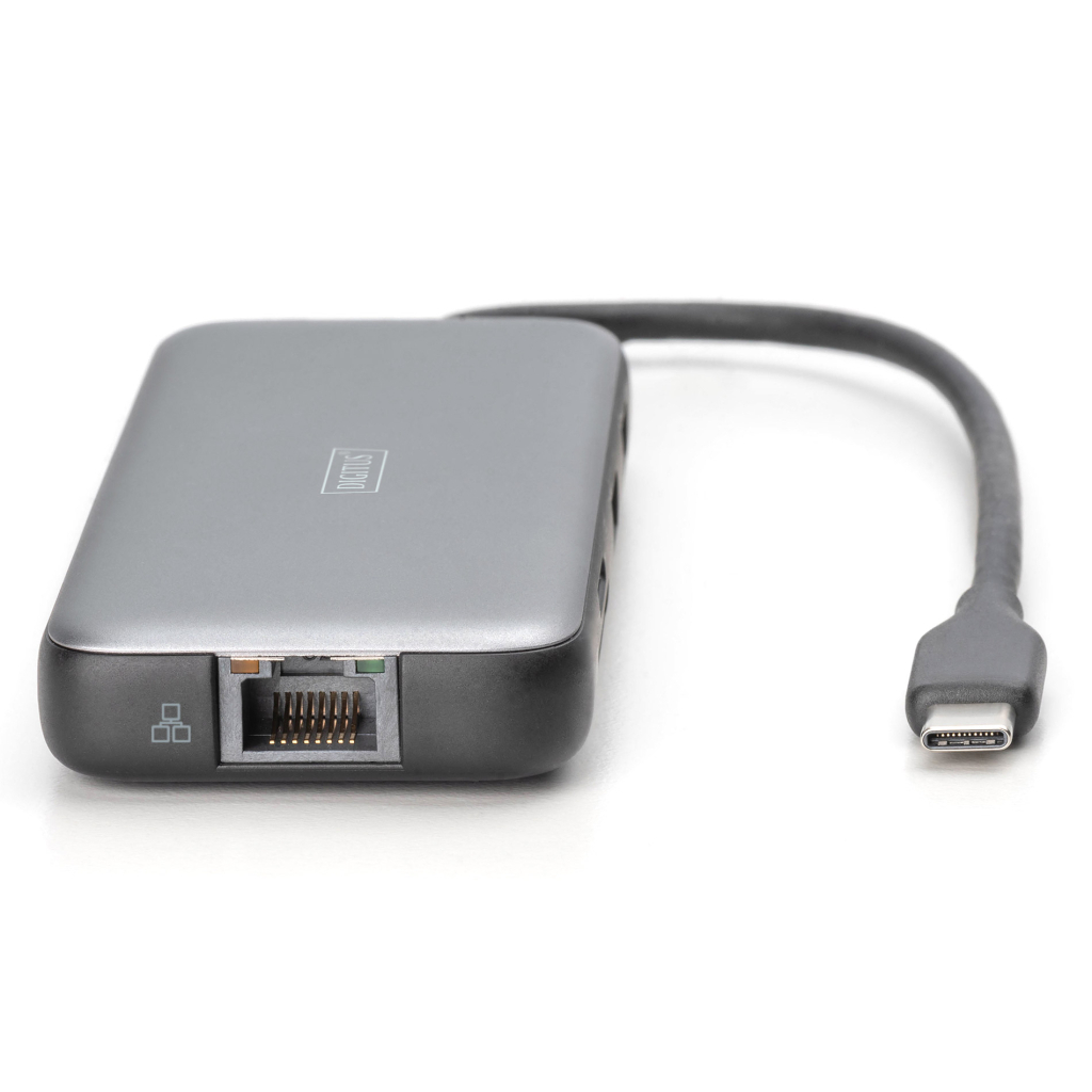 Порт-реплікатор Digitus USB-C > 2xHDMI/2xUSB-A/USB-C/SD/MicroSD/RJ54 (DA-70915) - изображение 4