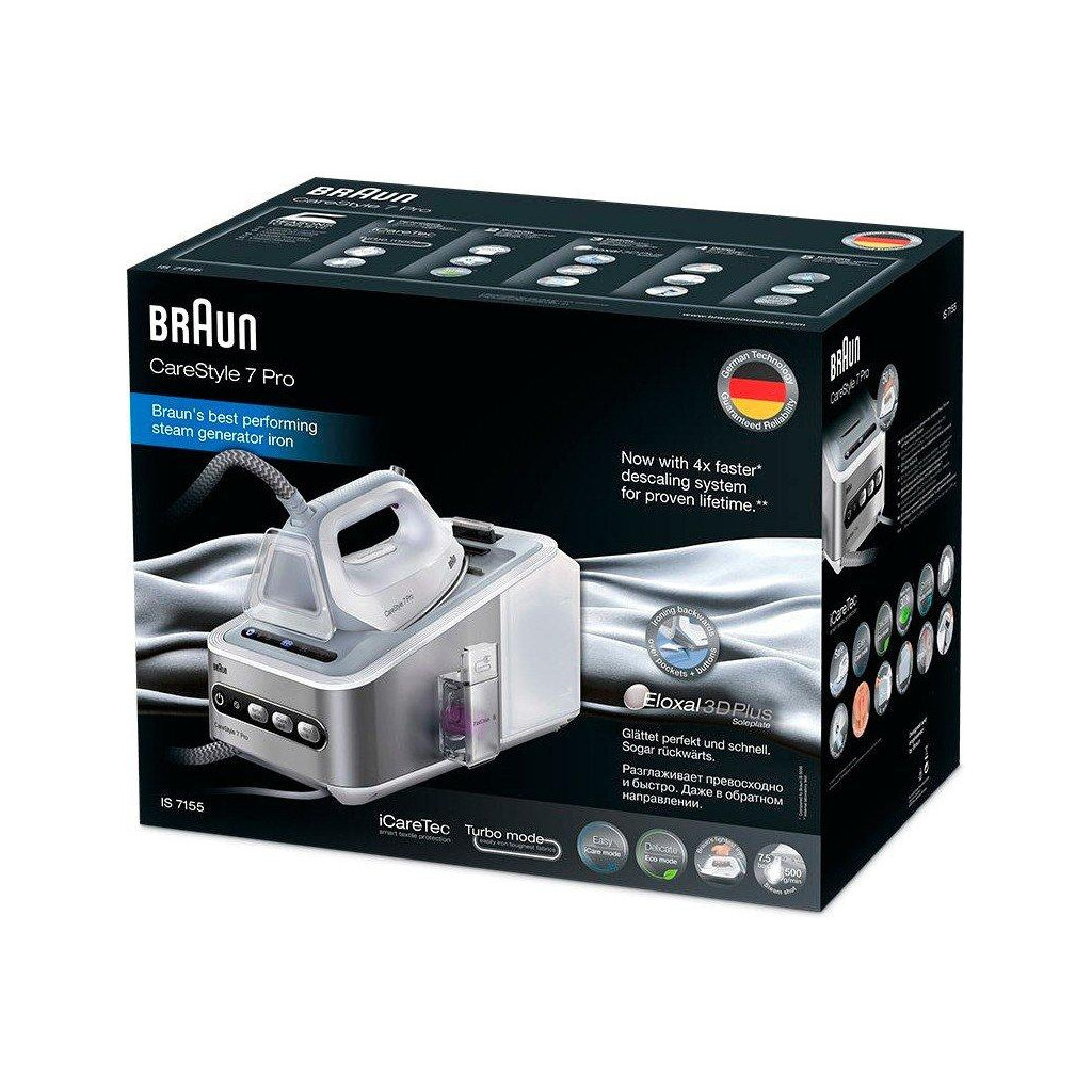 Парова станція Braun IS 7155 WH (IS7155WH) - зображення 3