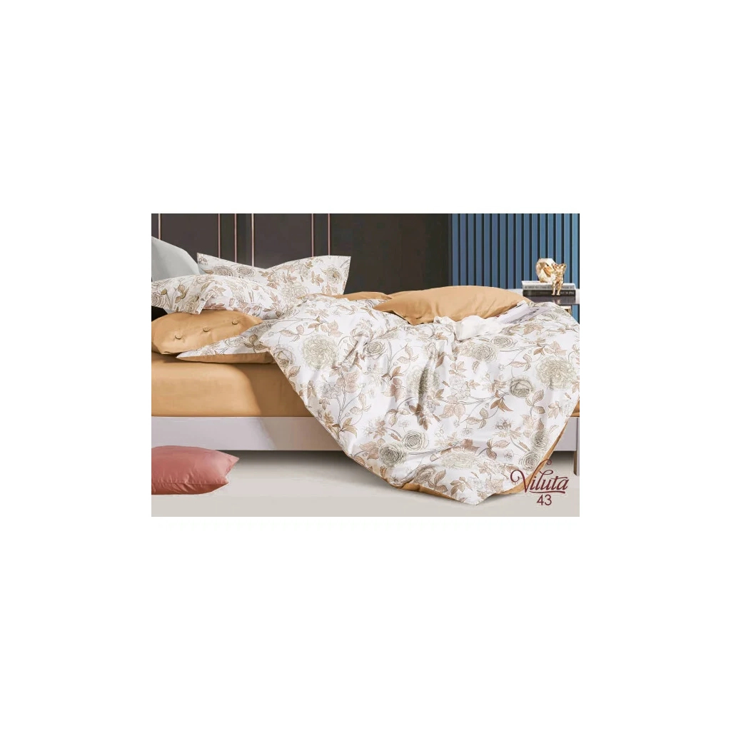 Постільна білизна Viluta Сатин Єгипетська бавовна 43 євро (43_EB_ev) - изображение 1