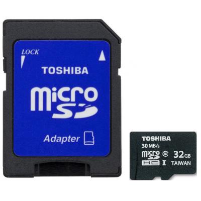 Карта пам'яті Toshiba 32Gb microSDHC class 10 (SD-C032UHS1(BL5A) - зображення 1