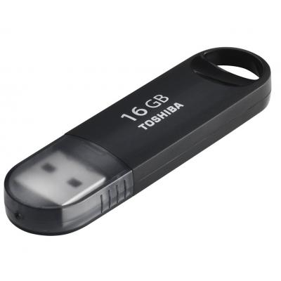 USB флеш накопичувач Toshiba 16GB Suzaku Black USB 3.0 (THN-U361K0160M4) - зображення 2