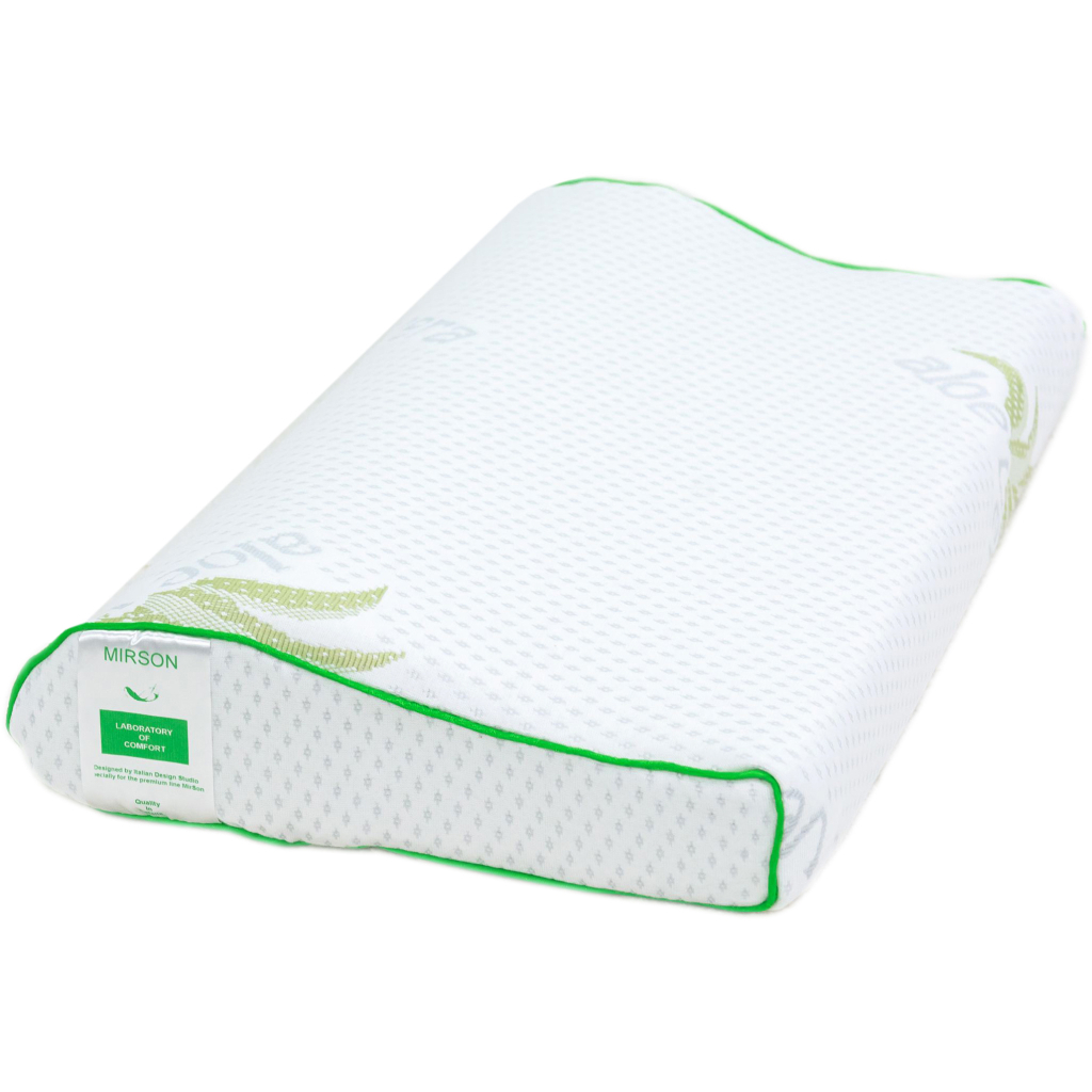 Подушка MirSon ортопедична 6122 Green nature Dorotea Kiddy 50х29х5/8 (2200003262766) - зображення 1