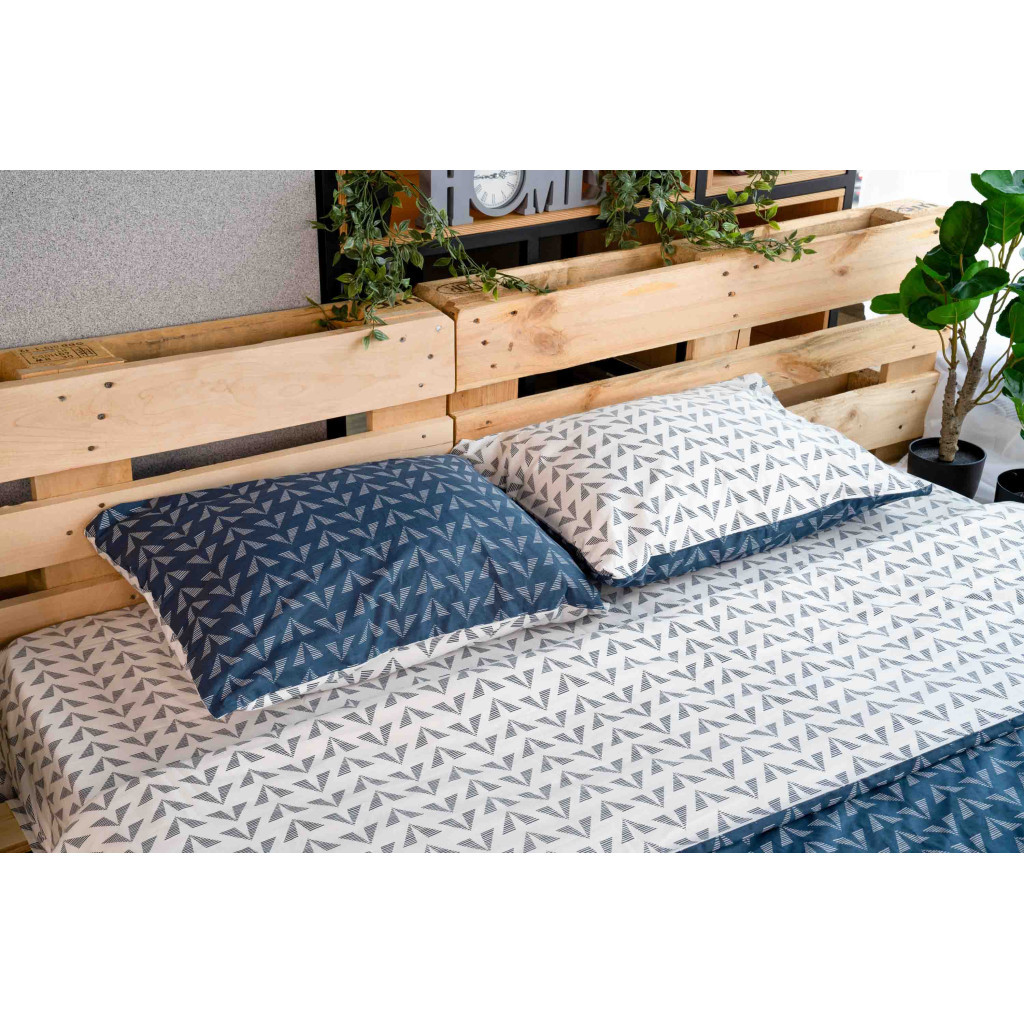 Постільна білизна Ardesto Gloria сатин синій євро 200х220 (ART2022DB) - зображення 5