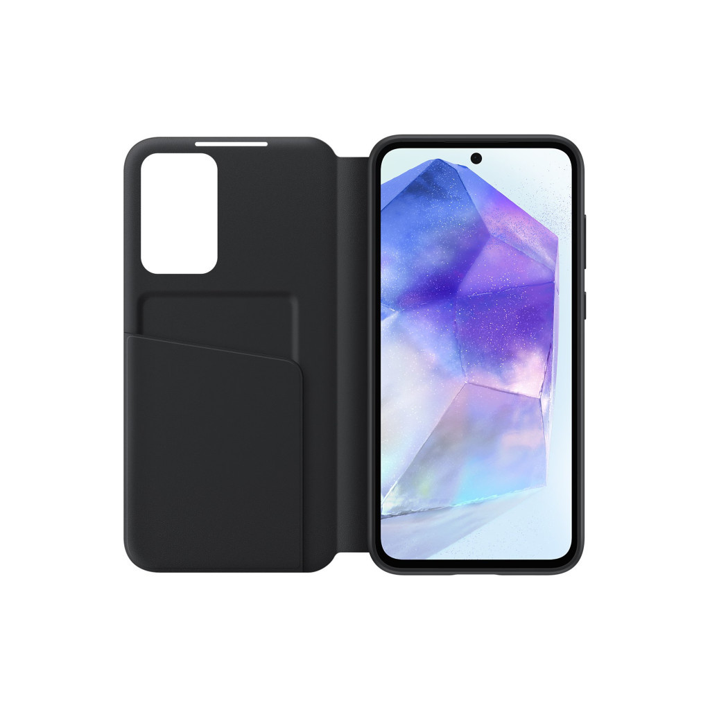 Чохол до мобільного телефона Samsung Galaxy A55 (A556) Smart View Wallet Case Black (EF-ZA556CBEGWW) - зображення 4