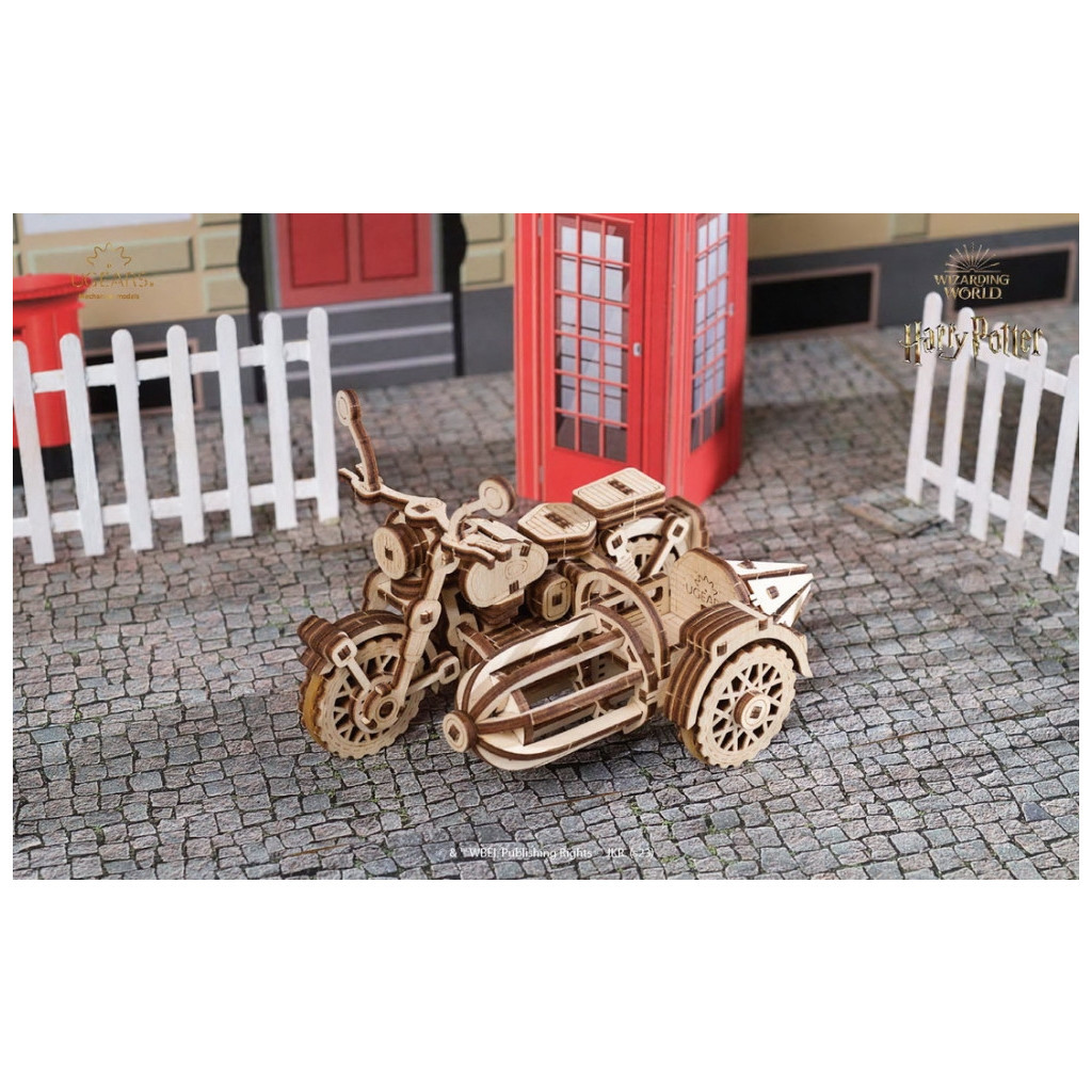 Конструктор Ugears Літаючий мотоцикл Геґріда з коляскою (6337518) - зображення 10