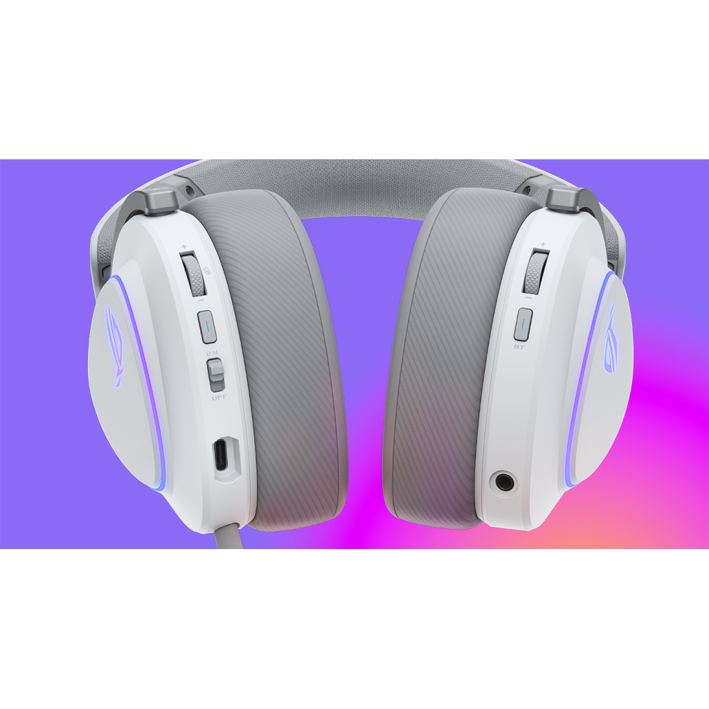 Навушники ASUS ROG Delta II White (90YH03W0-BHUA10) - зображення 4