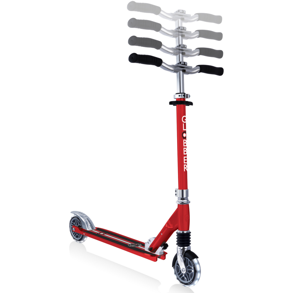 Самокат Globber Flow Element Comfort Lights колеса з підсвічуванням Червоний (727-102) - зображення 3