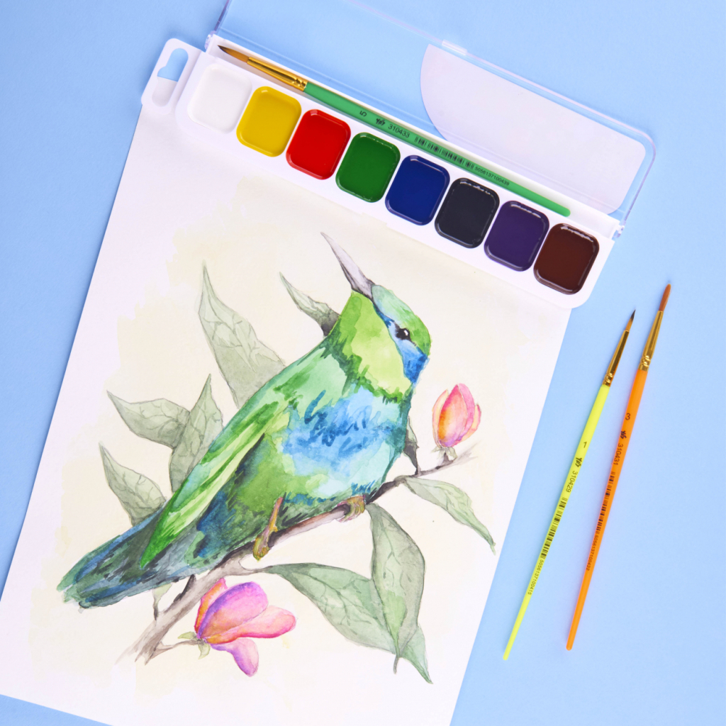 Акварельні фарби Yes Minecraft 8 кольорів медові б/п (110278) - изображение 8