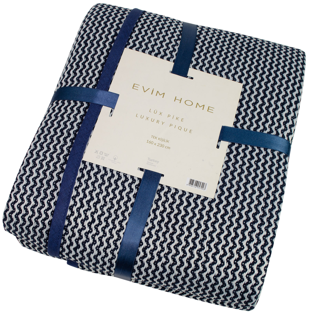 Плед Lux pike індіго, 160х230 см (145185) - зображення 1