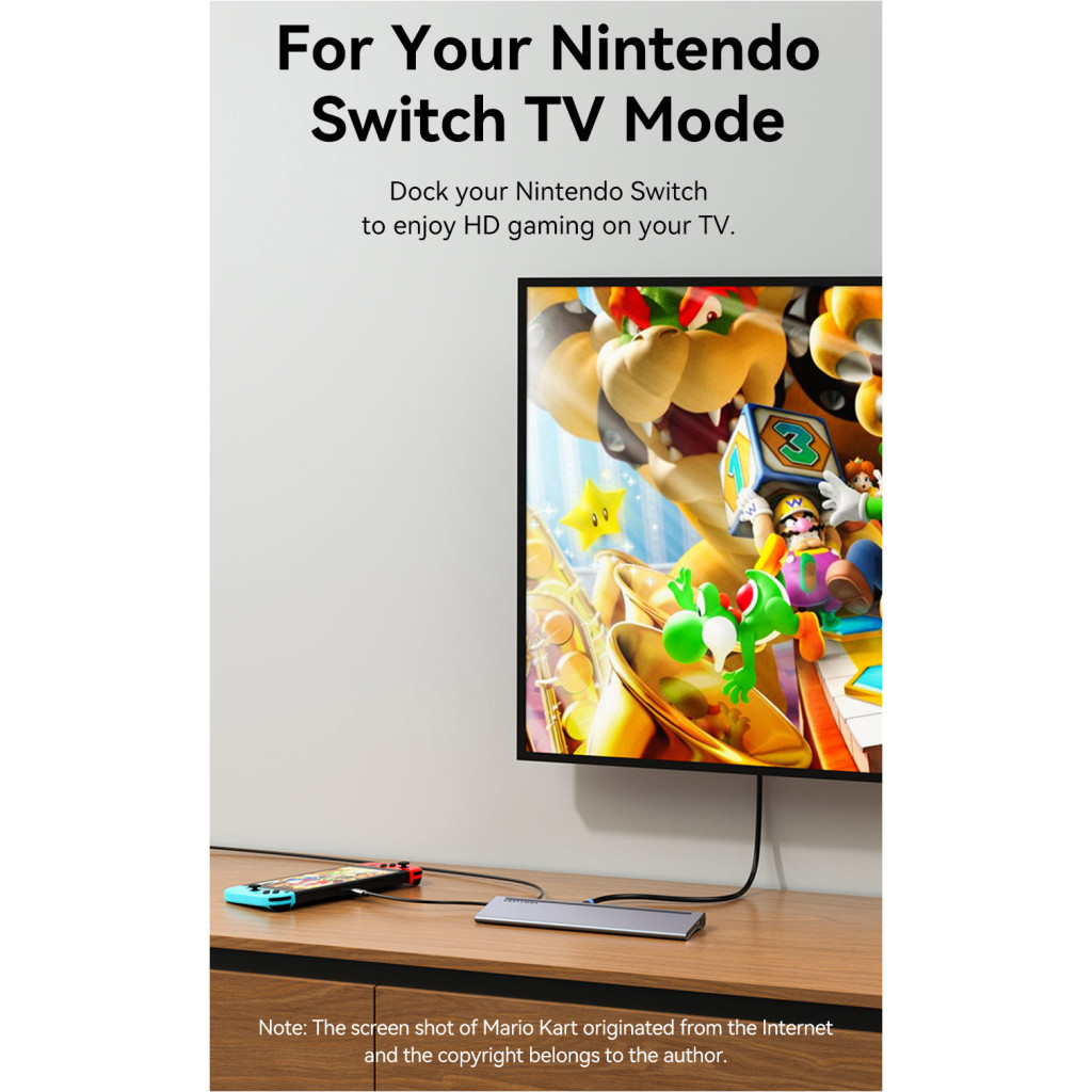 Концентратор Vention USB3.1 Type-C to HDMI/VGA/USB-C/USB3.0x3/RJ45/SD/TF/TRRS 3.5mm/PD 100W 11in1 (THTHC) - изображение 4