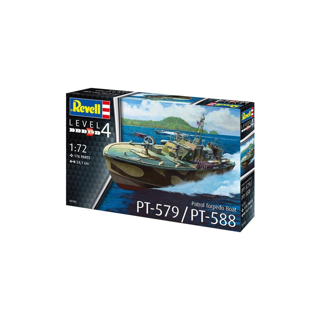 Збірна модель Revell Катер Patrol Torpedo Boat PT-579/PT-588 рівень 4, 1:72 (RVL-05165) - зображення 1