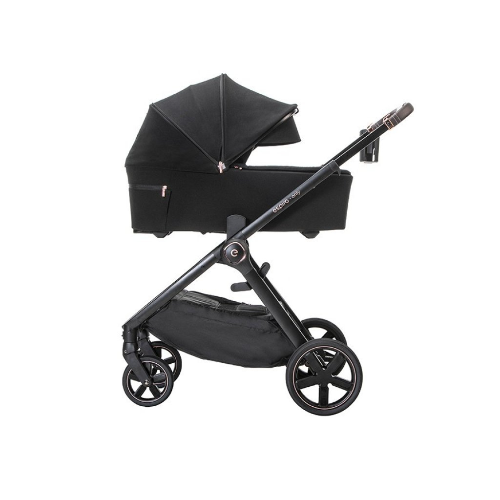 Коляска Espiro 2 в 1 Only 410 Stylish Black (колеса GEL) (5905683801225) - зображення 4