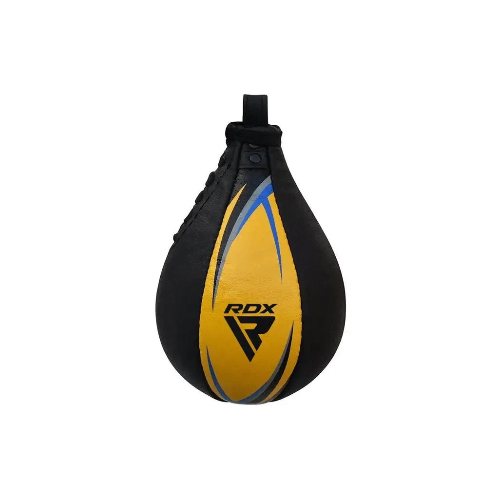 Груша боксерська RDX 2Y Boxing Speed Ball Leather Multi Yellow/Blue (2SBL-S2YU) - зображення 2