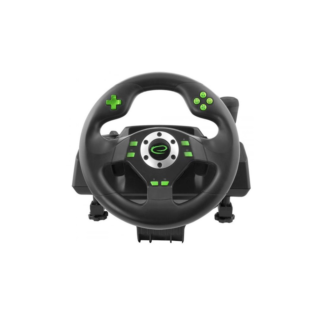 Кермо Esperanza PC/PS3 Black-Green (EGW101) - зображення 3