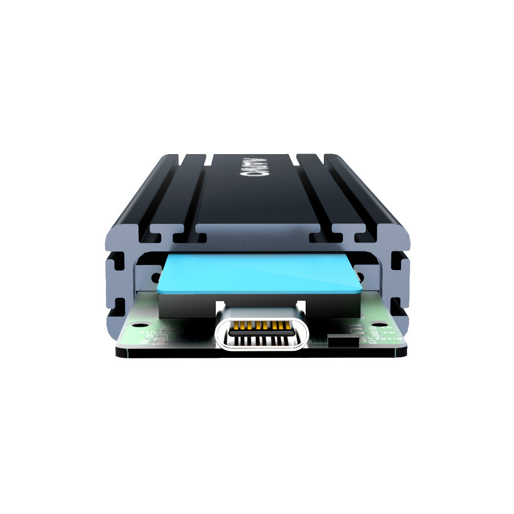Кишеня зовнішня Maiwo M.2 SSD NVMe (PCIe) — USB 3.1 Type-C (K1686P space grey) - зображення 6
