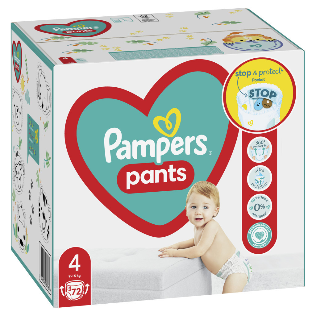 Підгузки Pampers трусики Pants Maxi Розмір 4 (9-15 кг), 72 шт (8001090994530_8006540067864) - зображення 3