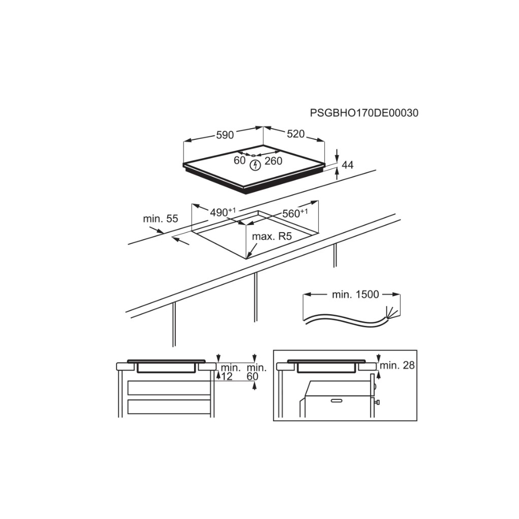 Варочна поверхня Electrolux CIR60433 - зображення 9