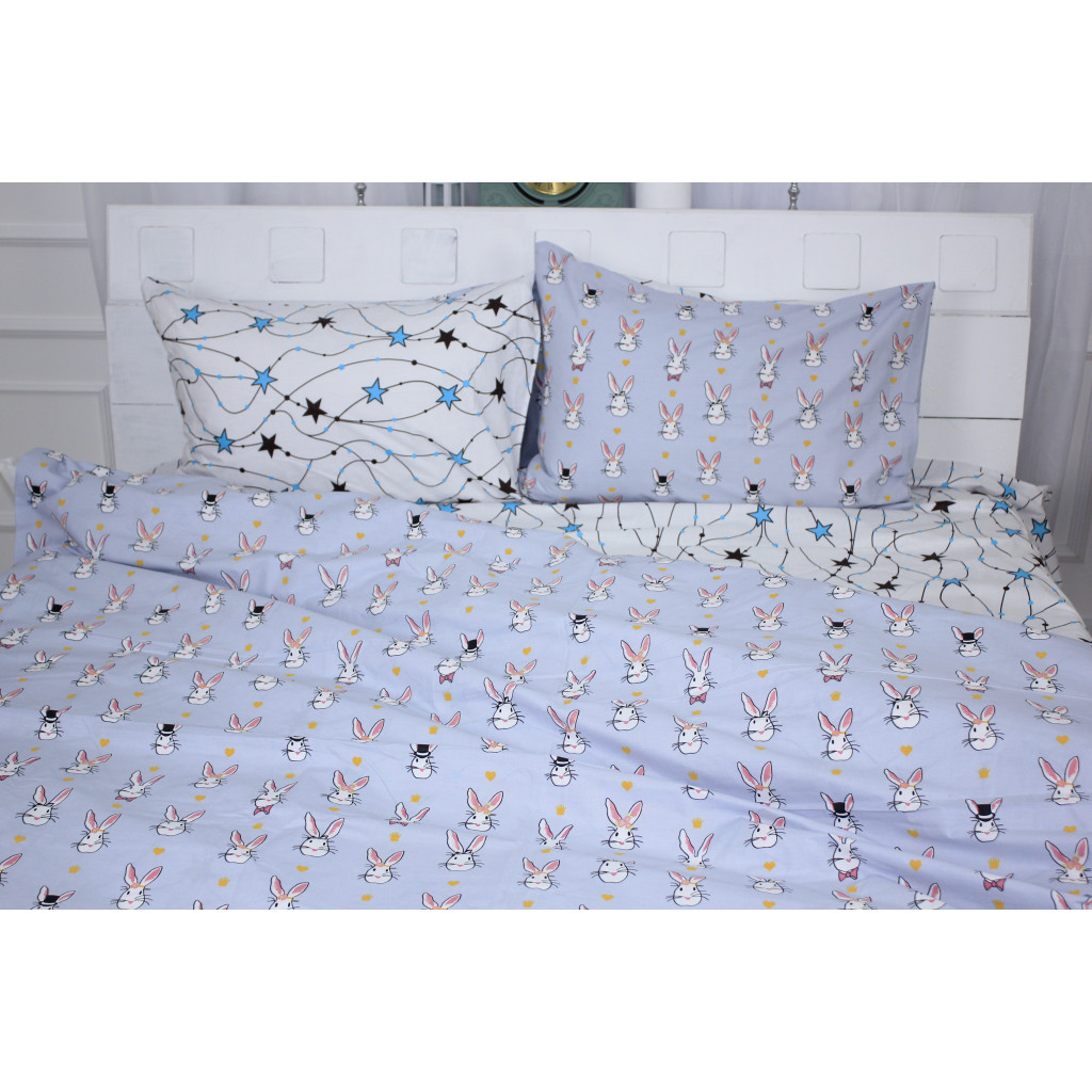 Постільна білизна MirSon Бязь 17-0527 Bunnies Полуторна (2200003669503) - зображення 2