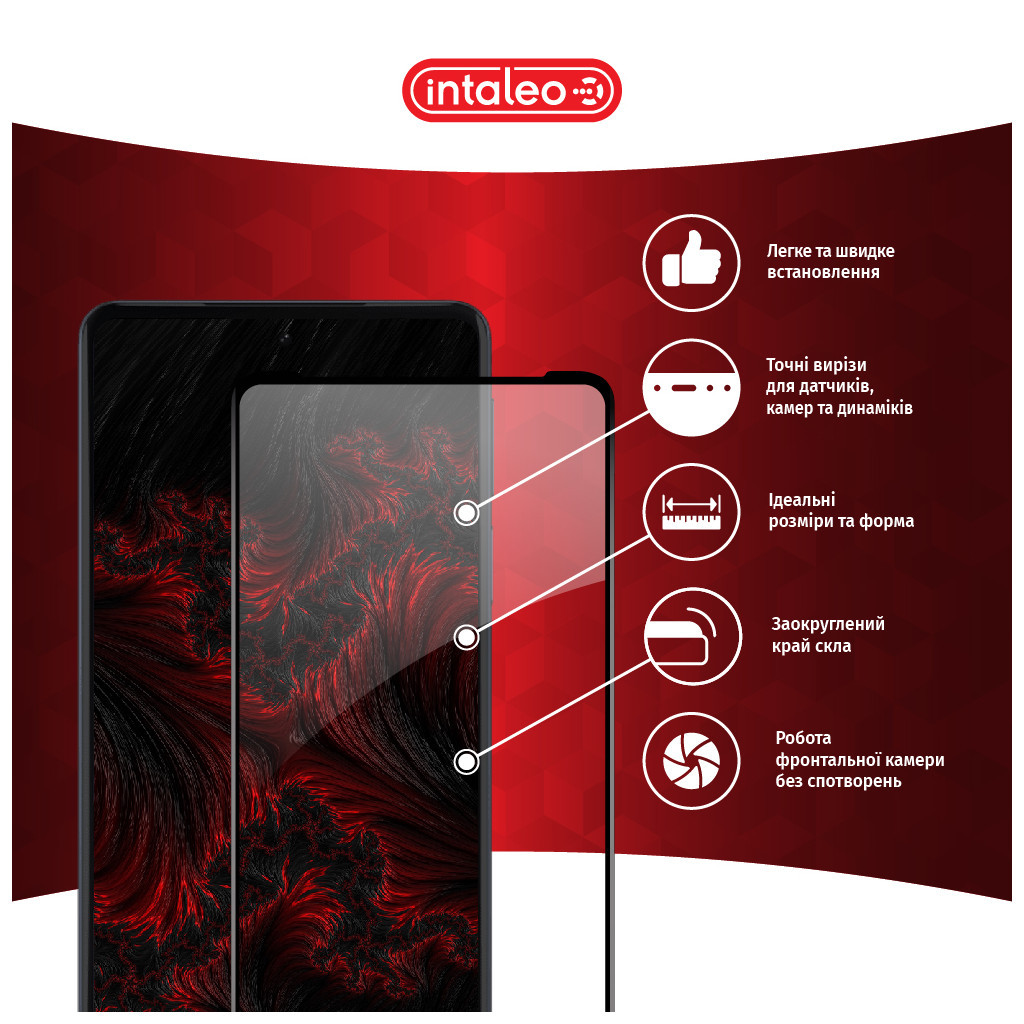 Скло захисне Intaleo Full Glue MOTO EDGE 30 Pro 5G (1283126528576) - зображення 3