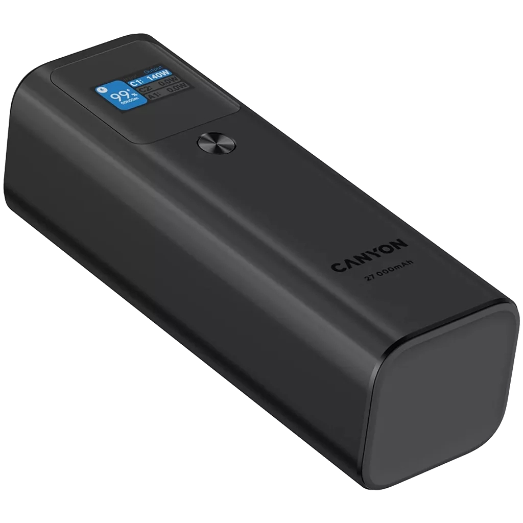 Батарея універсальна Canyon PB-2010 27000mAh PD/3.1/140Wh, in/out2xUSB-C PD/140W, outUSB-A/22.5W (CNE-CPB2010DG) - зображення 5