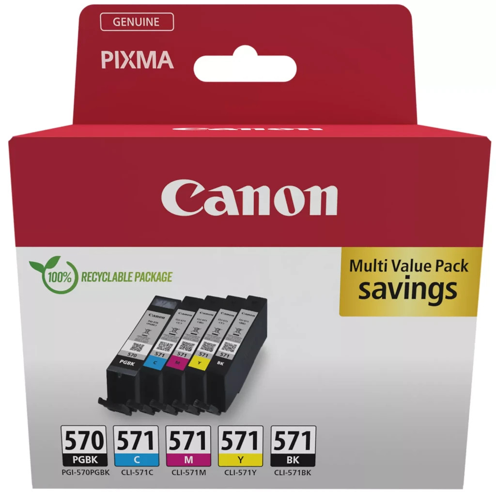 Картридж Canon PGI-570/CLI-571 BK,PBK,C,M,Y Colors (0372C006) - зображення 2