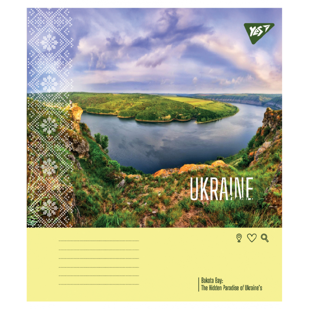 Зошит Yes Ukraine travel А5 24 аркушів клітинка (767994) - зображення 6