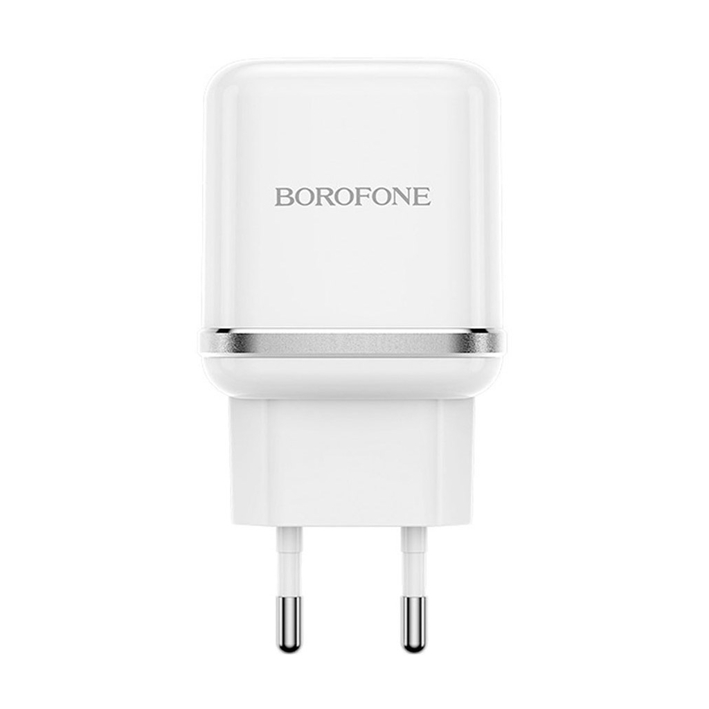 Зарядний пристрій BOROFONE BA36A High speed single port QC3.0 charger set White (BA36AW) - зображення 1