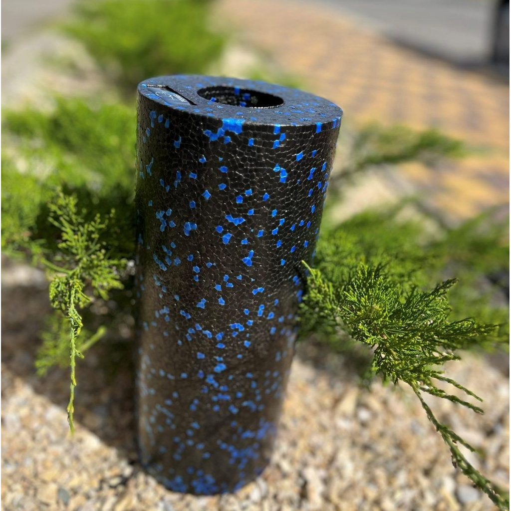 Масажний ролик PowerPlay PP-4347 EPP Foam Roller 33x14см Чорно/Синій (PP_4347_Blue_(33*14)) - зображення 4