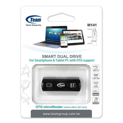 USB флеш накопичувач Team 8GB M141 Black USB 2.0 OTG (TUSDH8GCL1036) - зображення 7