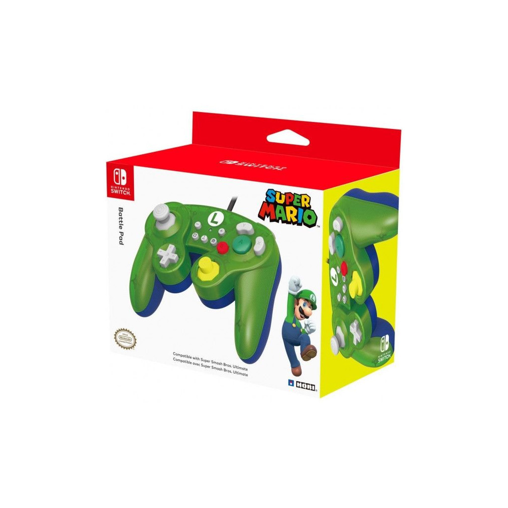 Геймпад Hori Battle Pad (Luigi) for Nintendo Switch (NSW-136U) - зображення 3