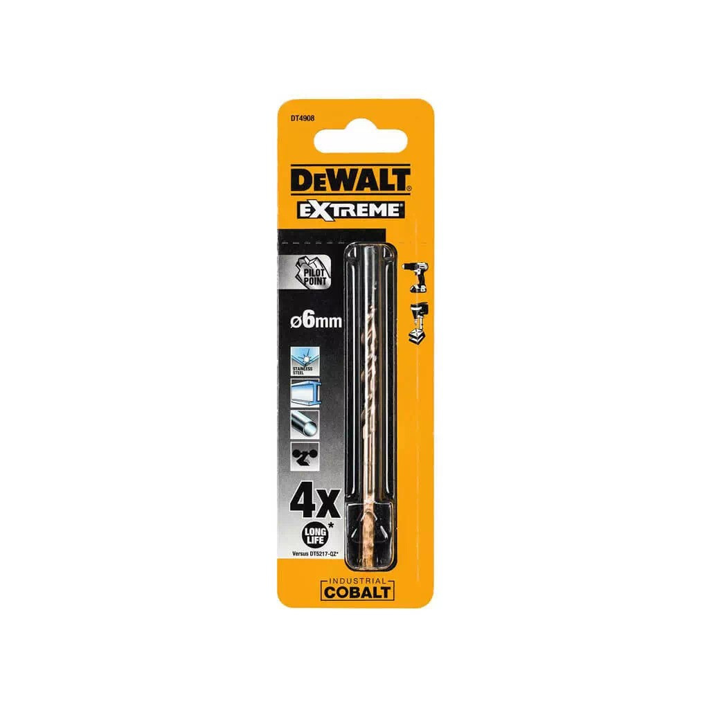 Свердло DeWALT EXTREME INDUSTRIAL COBALT HSS-CO, 6 х 93 х 52 мм (DT4908) - зображення 3