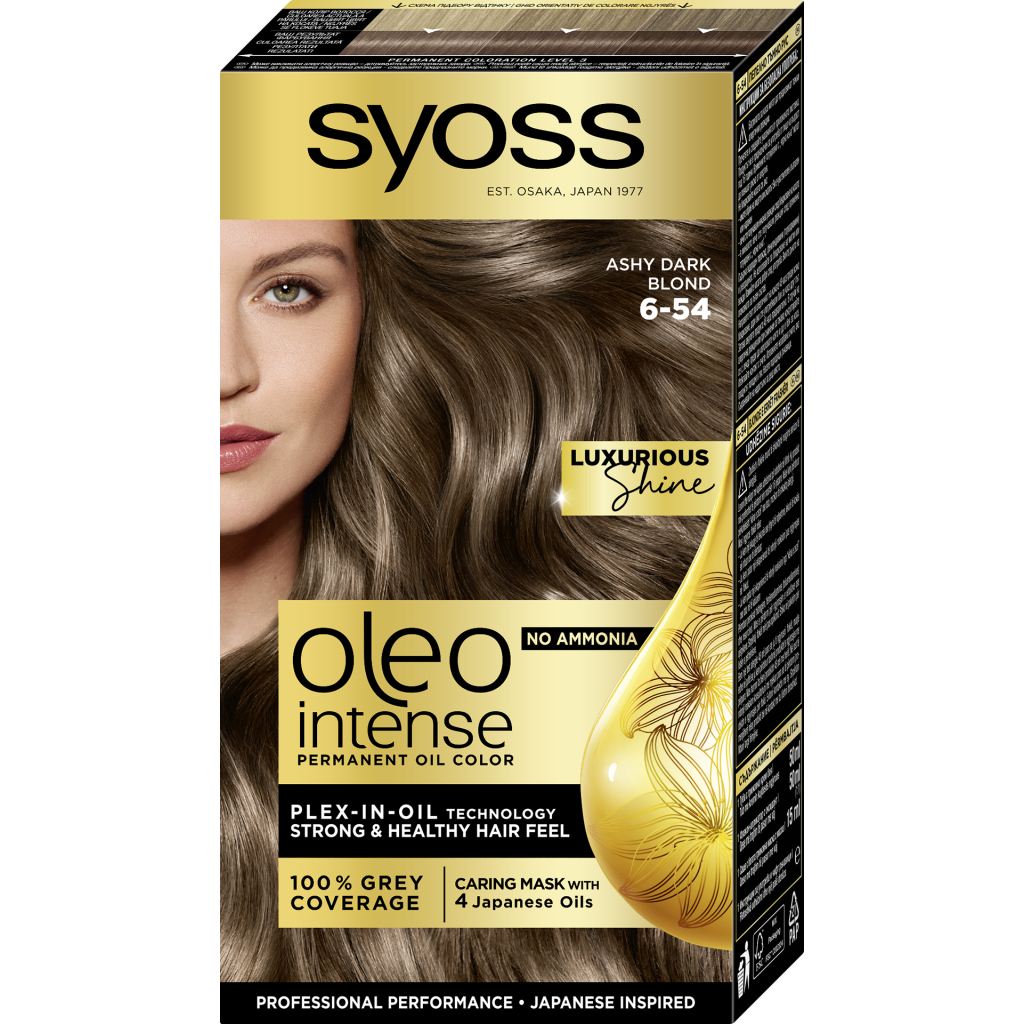 Фарба для волосся Syoss Oleo Intense 6-54 Холодний Темно-Русявий 115 мл (9000101706246) - зображення 1